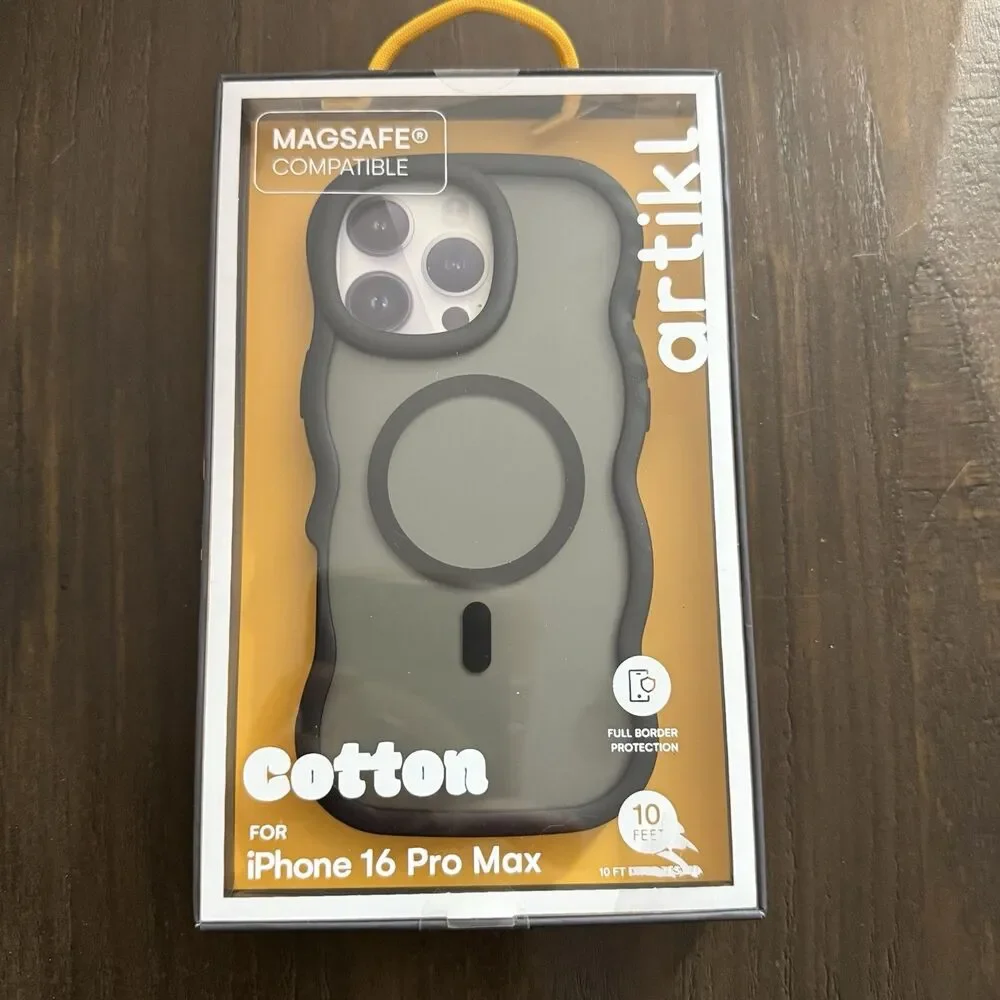Artikl iPhone 16 Pro Max Magsafe Protective Phone Case Wavy Gray New